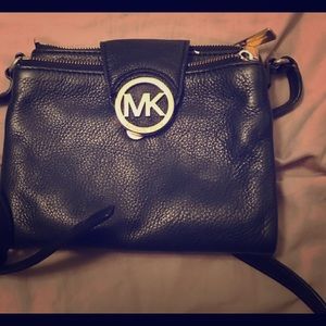 Michael Kors - black crossbody purse.